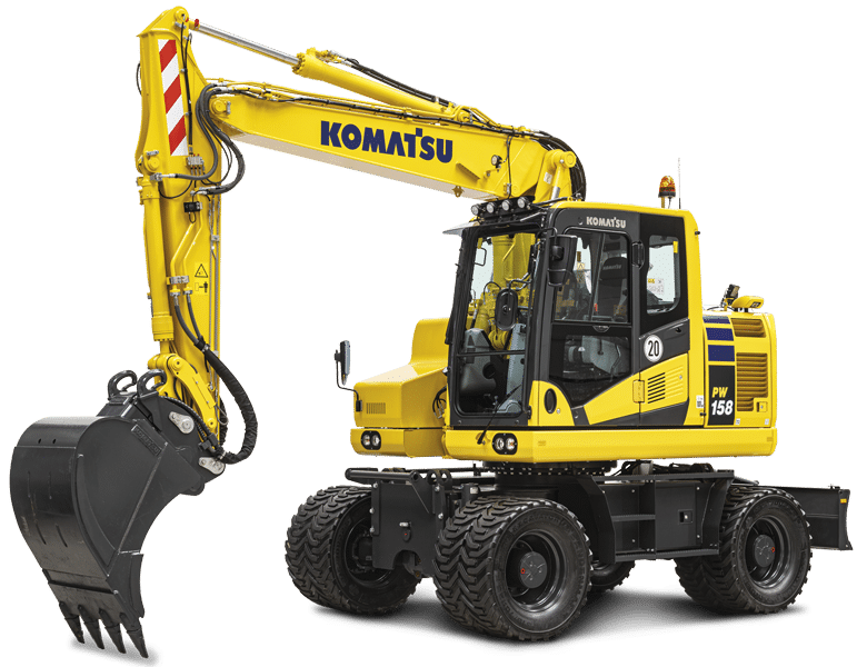 Pelles Hydrauliques sur Pneus | Komatsu