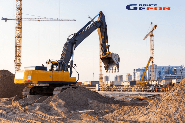 différents engins de chantier